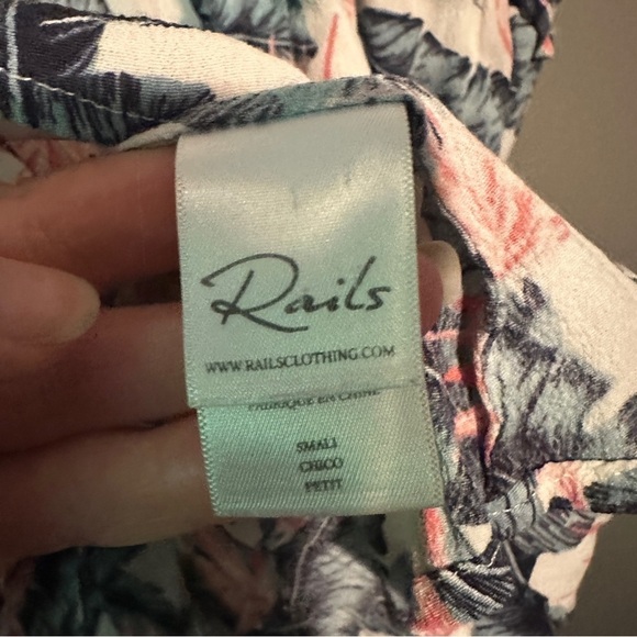 Rails Angelina Palm Print Drop-Waist Dress - Picture 5 of 7